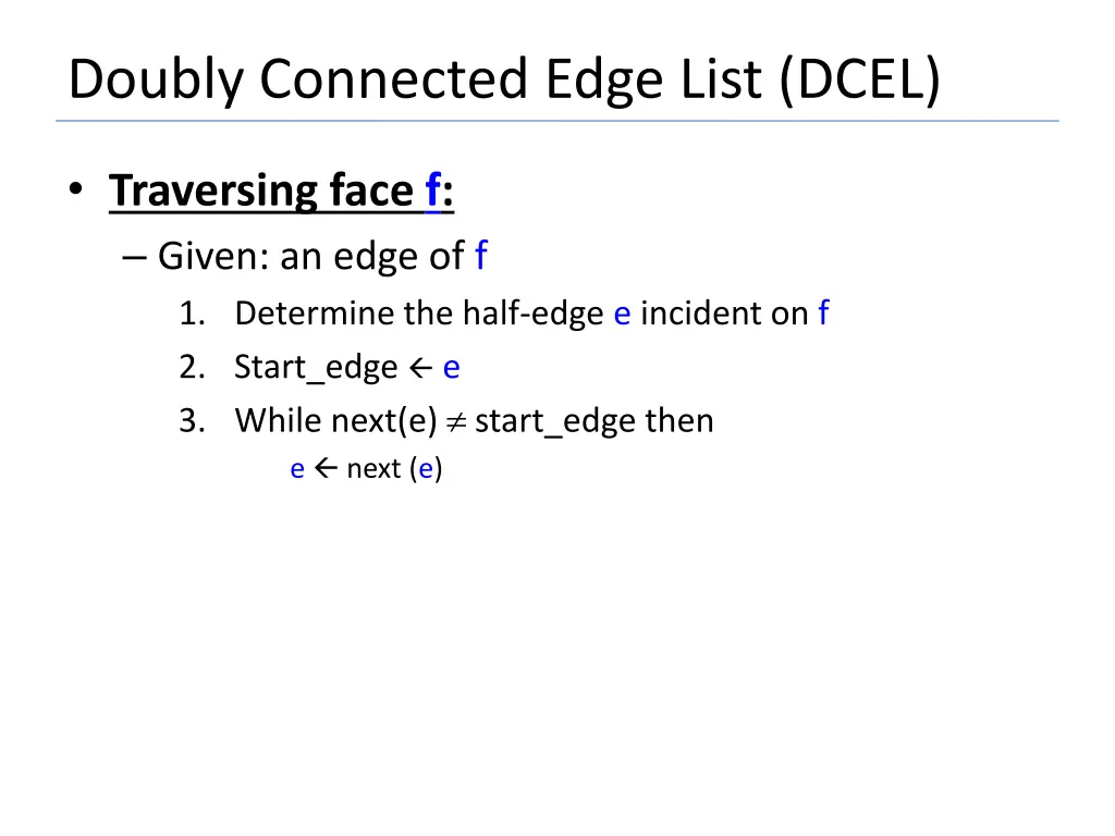 doubly connected edge list dcel 10