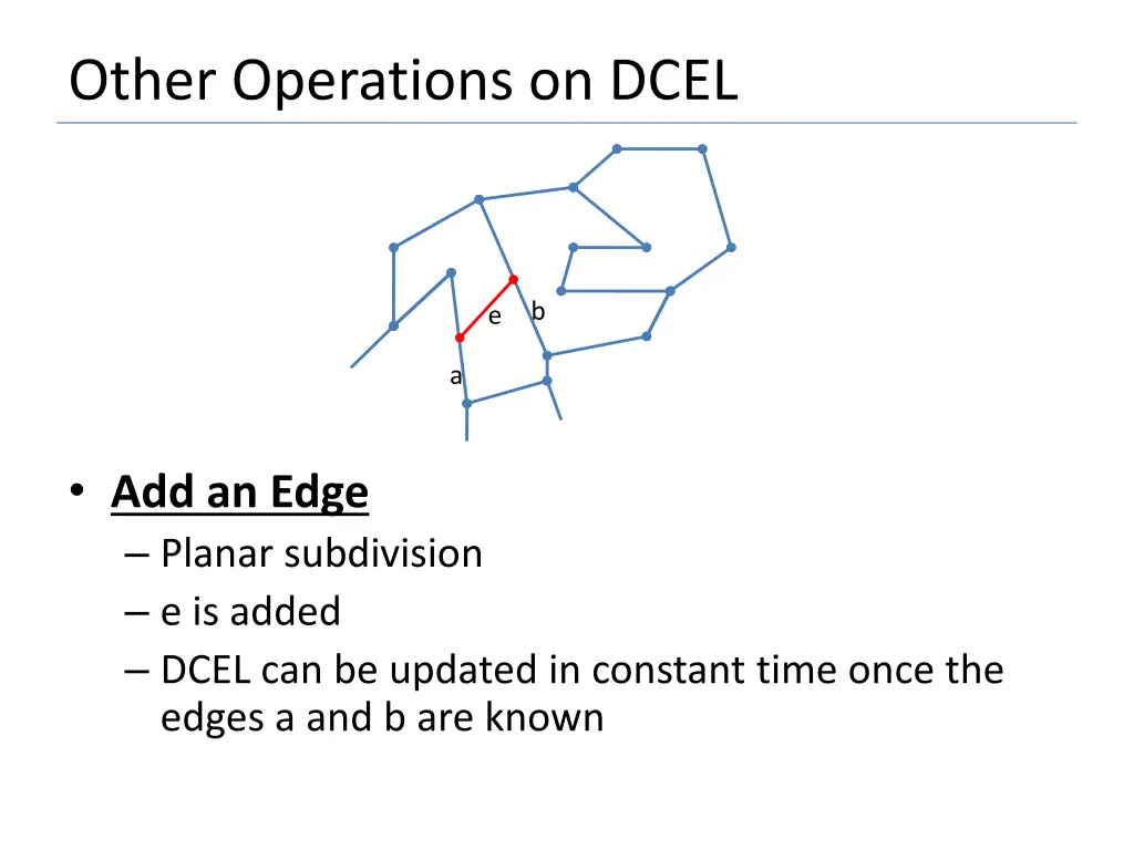 other operations on dcel