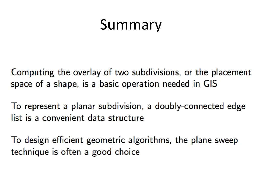 summary