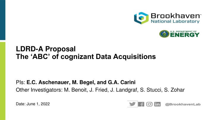 ldrd a proposal the abc of cognizant data