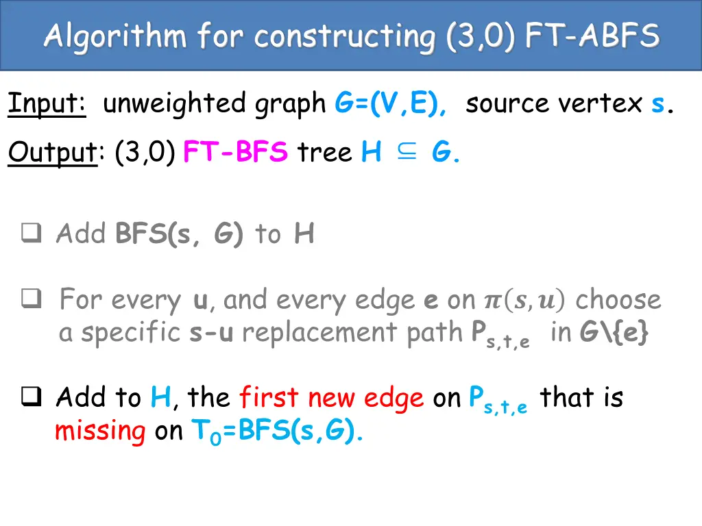 algorithm for constructing 3 0 ft abfs 2