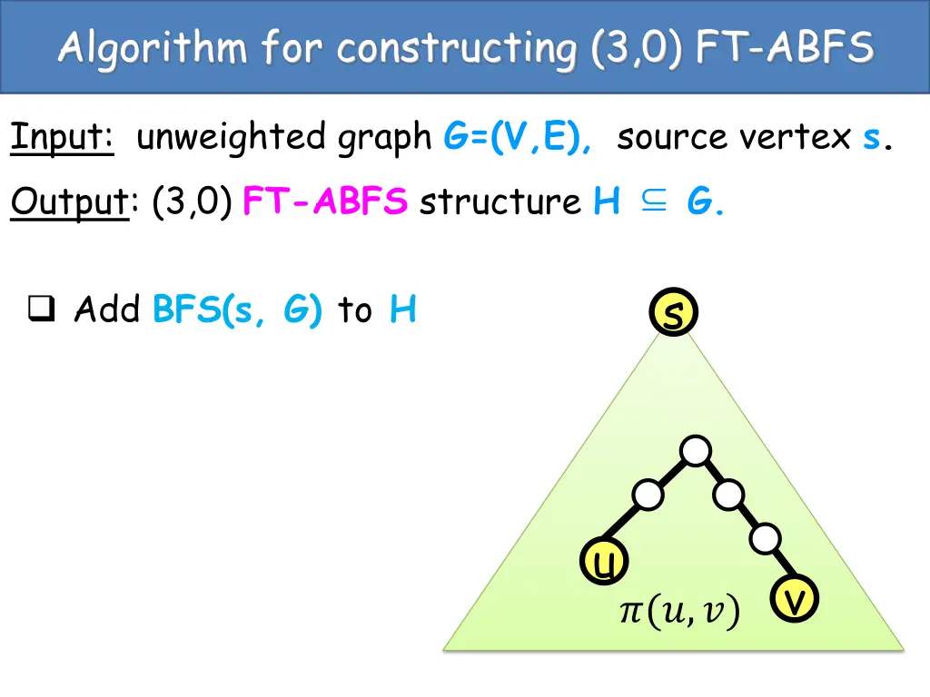 algorithm for constructing 3 0 ft abfs