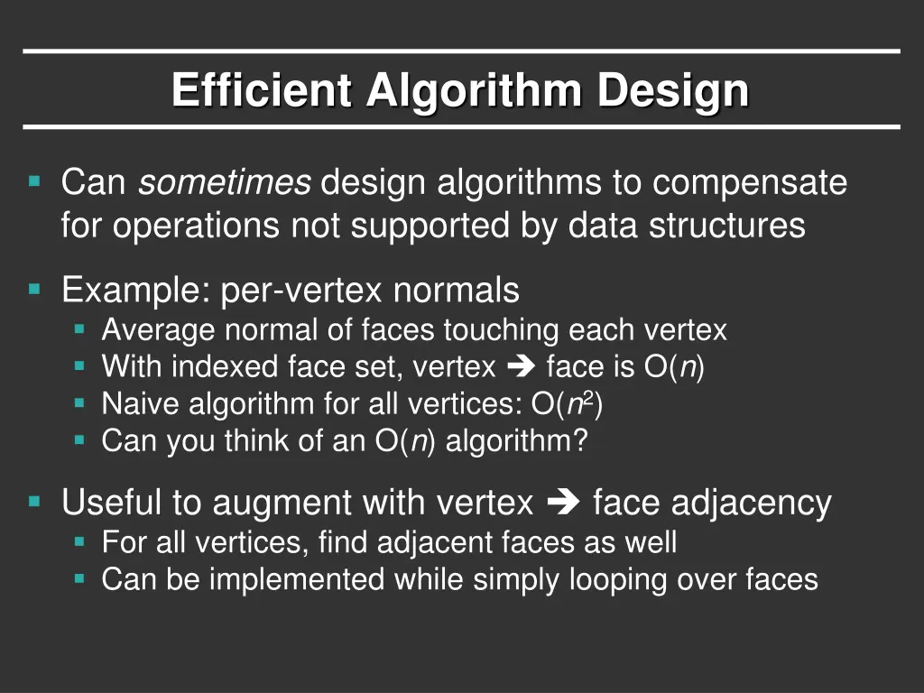 efficient algorithm design 1