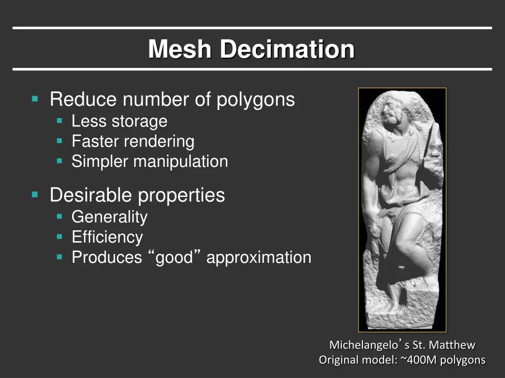 mesh decimation 1