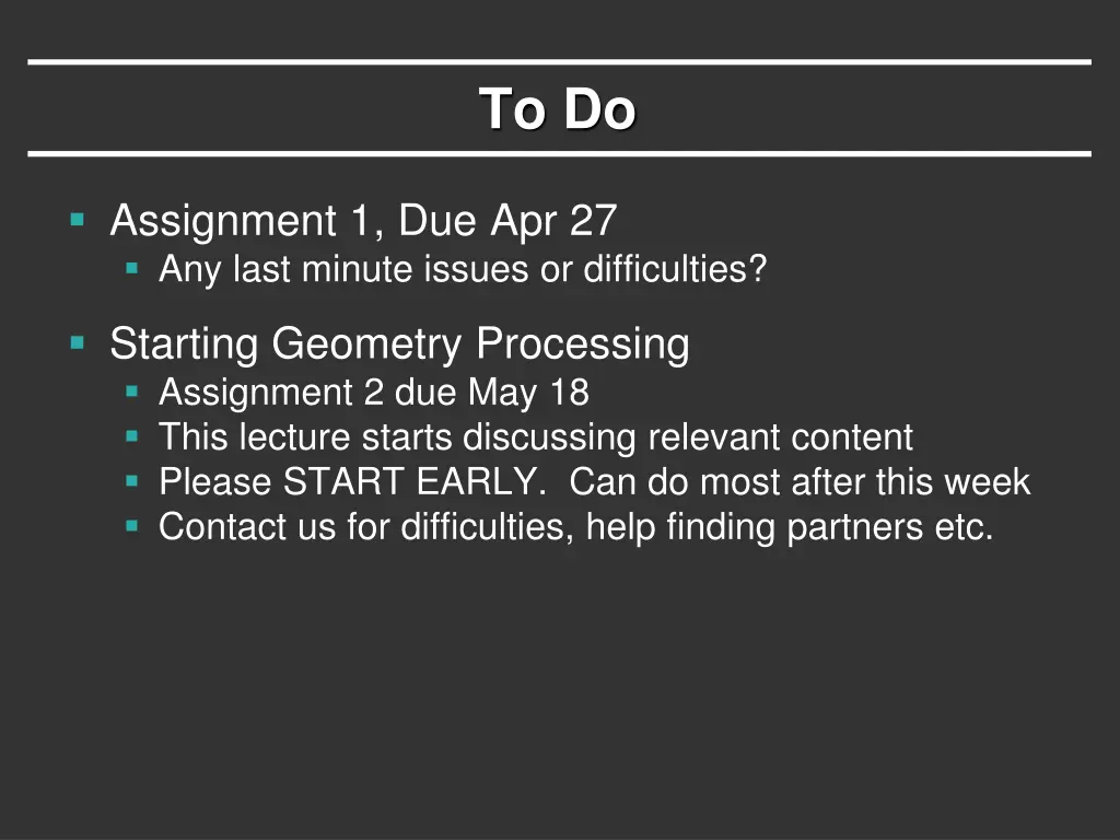 to do