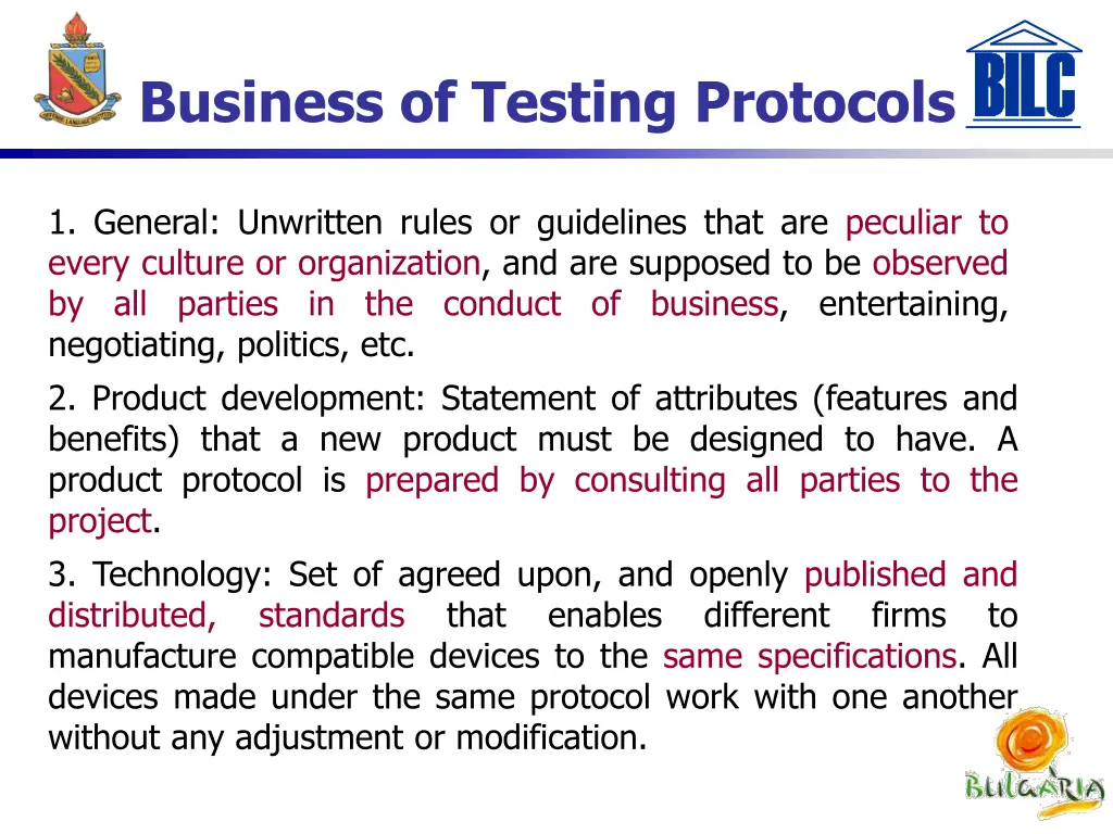 business of testing protocols