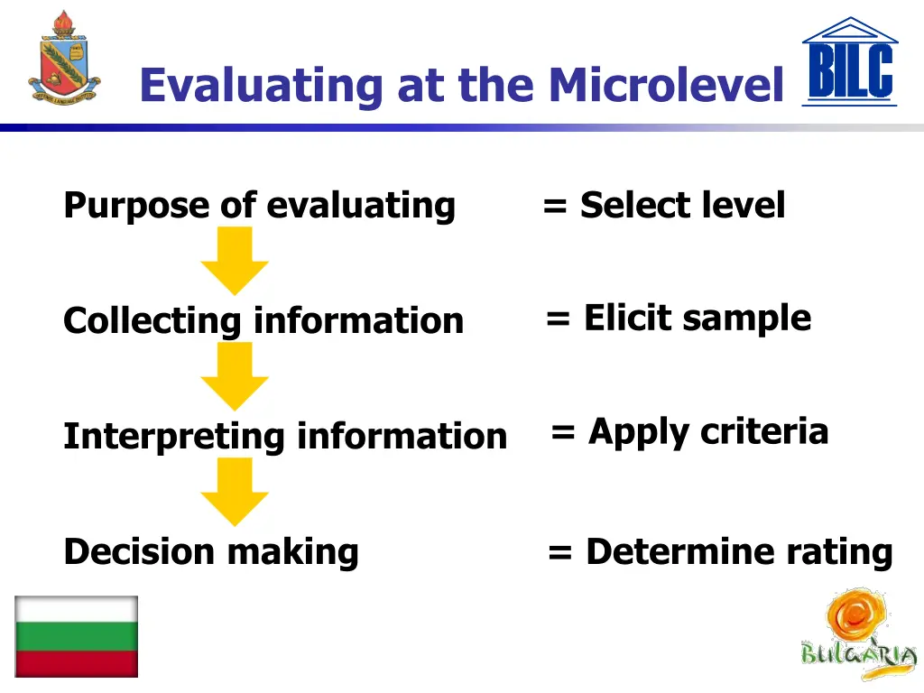 evaluating at the microlevel