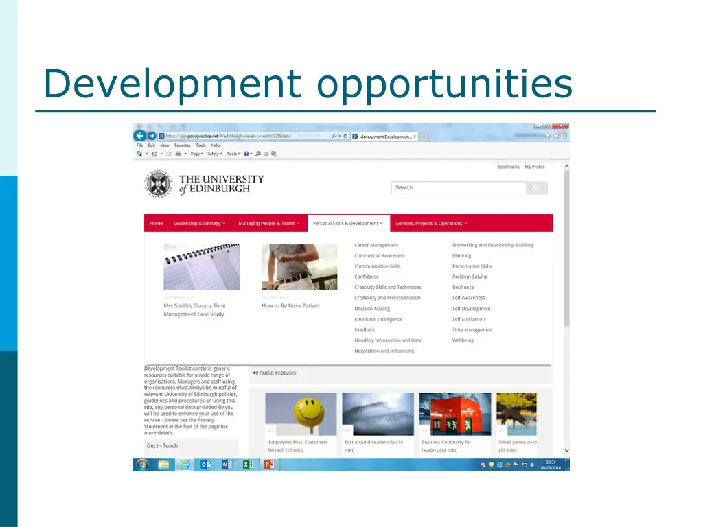 development opportunities 1