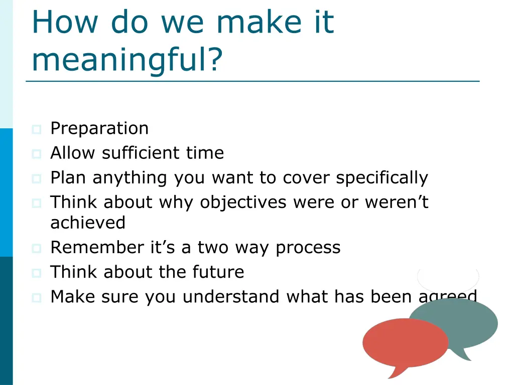 how do we make it meaningful