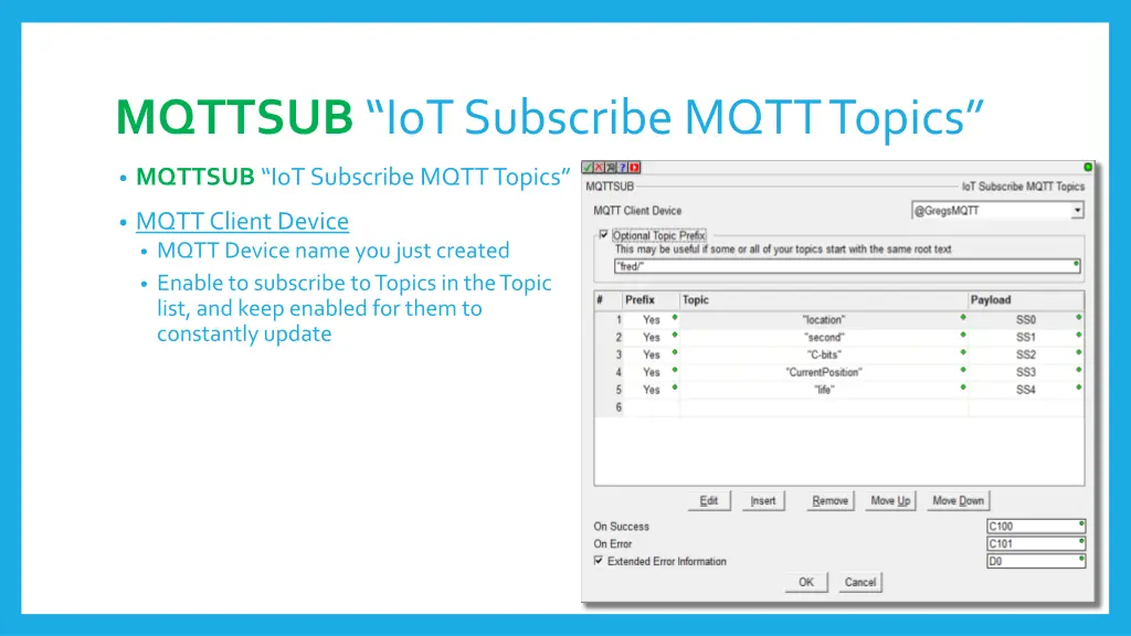 mqttsub iot subscribe mqtt topics