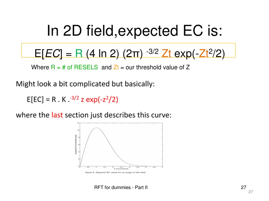 in 2d field expected ec is