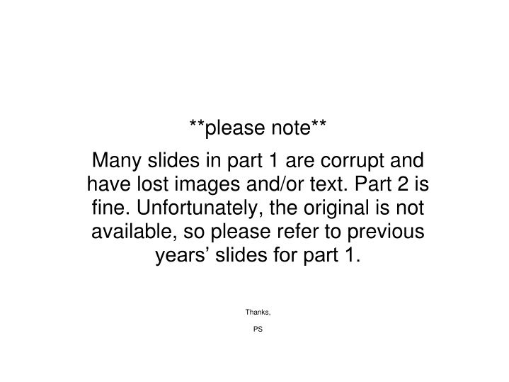 please note