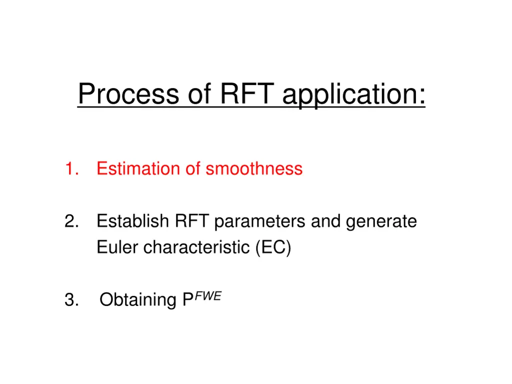 process of rft application