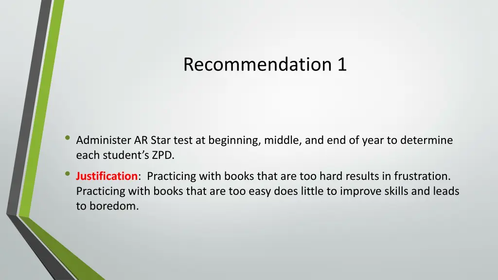 recommendation 1