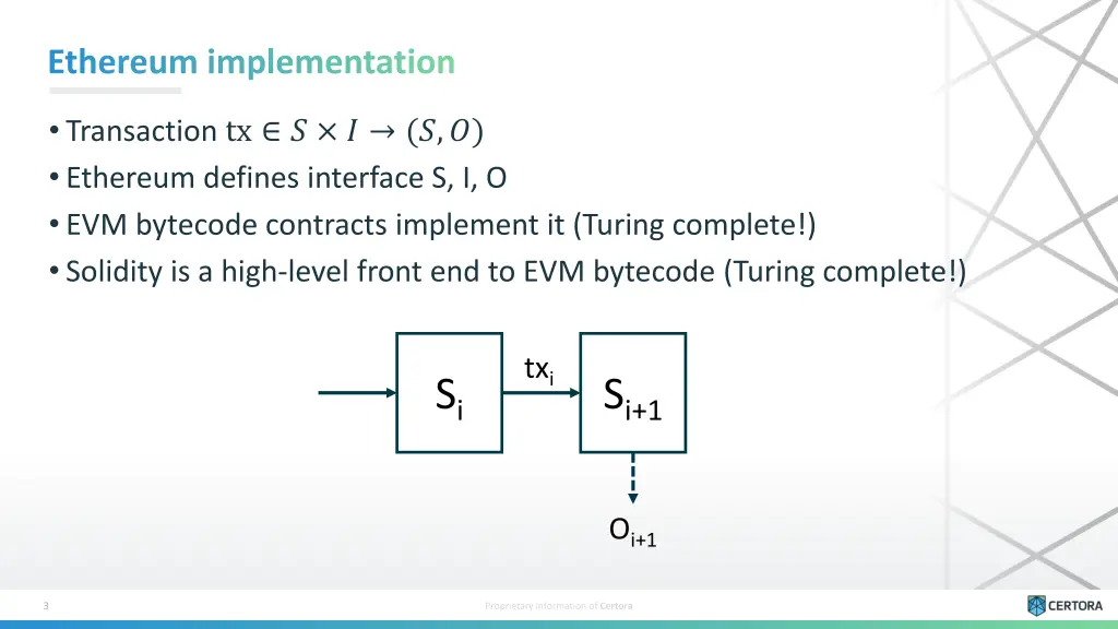 ethereum implementation