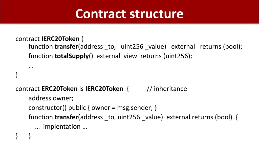 contract structure
