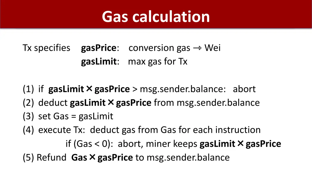 gas calculation 1