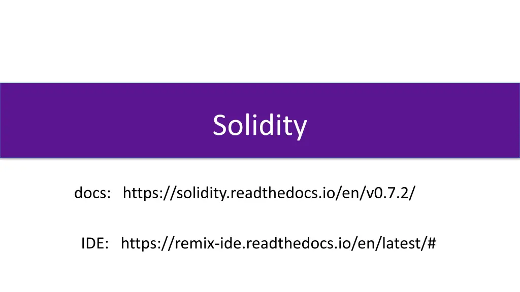 solidity