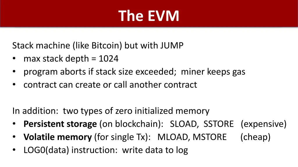 the evm
