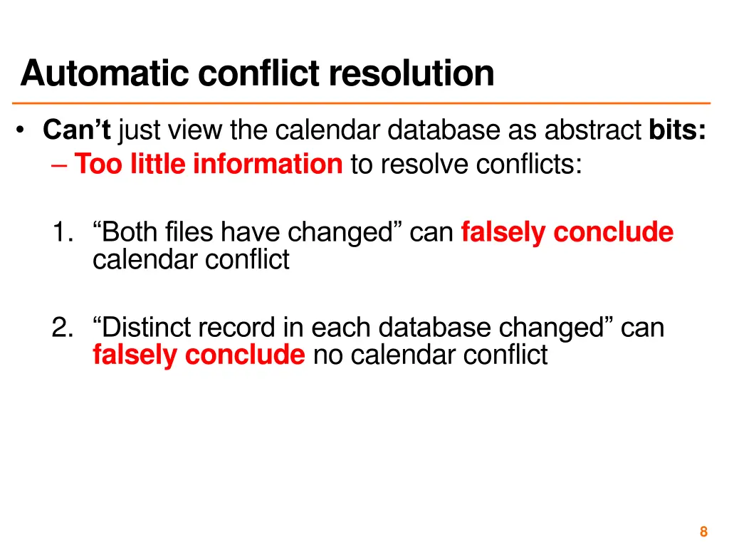 automatic conflict resolution