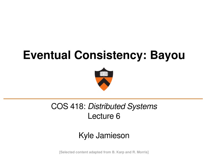 eventual consistency bayou