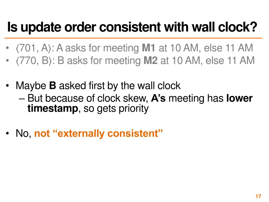is update order consistent with wall clock