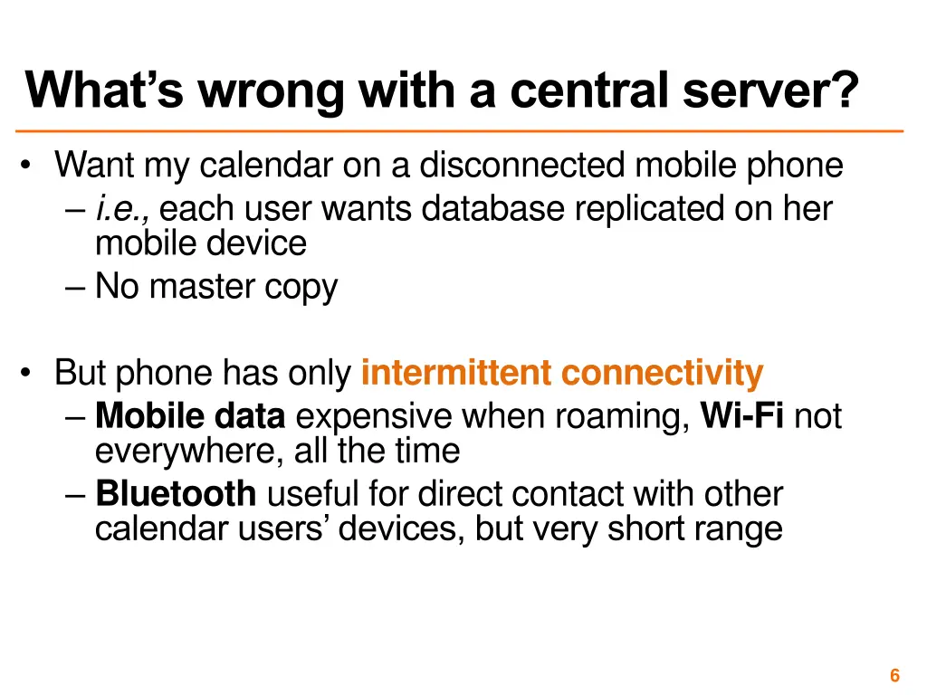 what s wrong with a central server