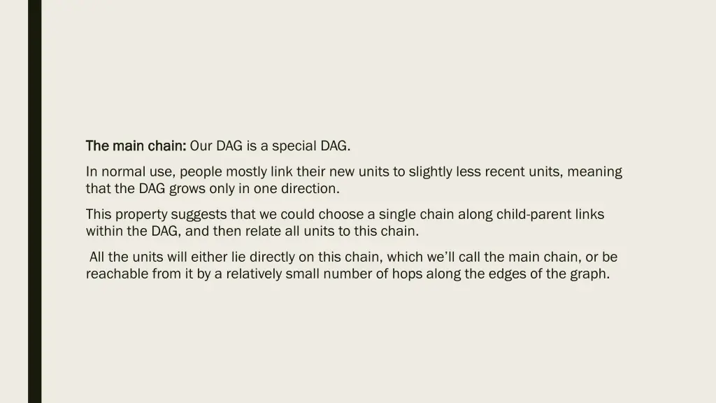 the main the main chain