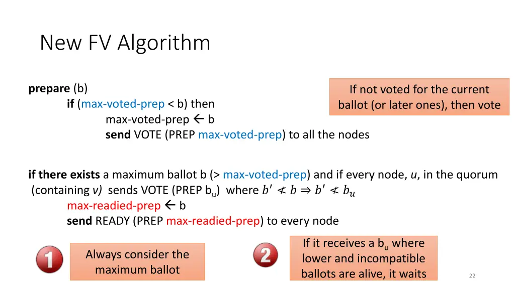 new fv algorithm