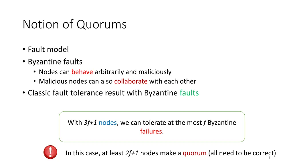 notion of quorums