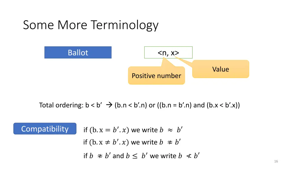 some more terminology