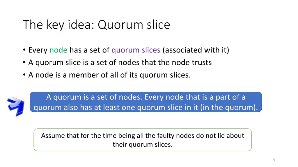 the key idea quorum slice
