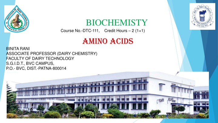 biochemisty course no dtc 111 credit hours 2 1 1