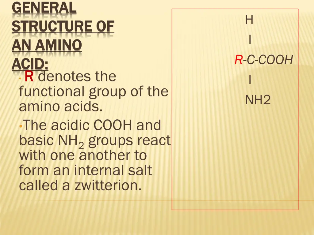 general general structure of structure