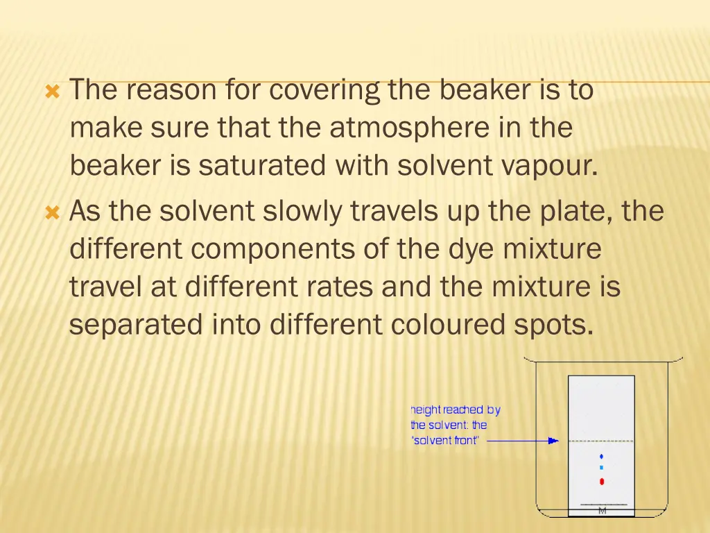 the reason for covering the beaker is to make