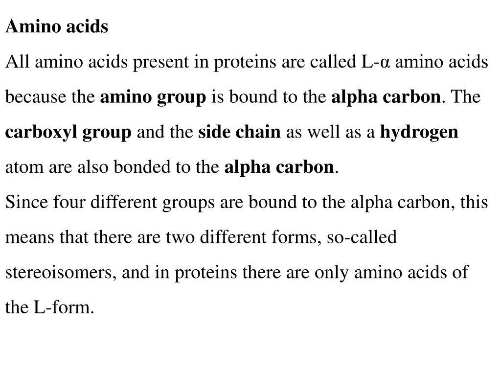 amino acids