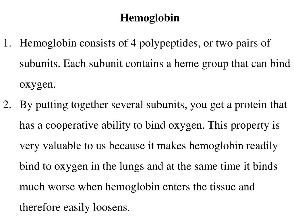 hemoglobin