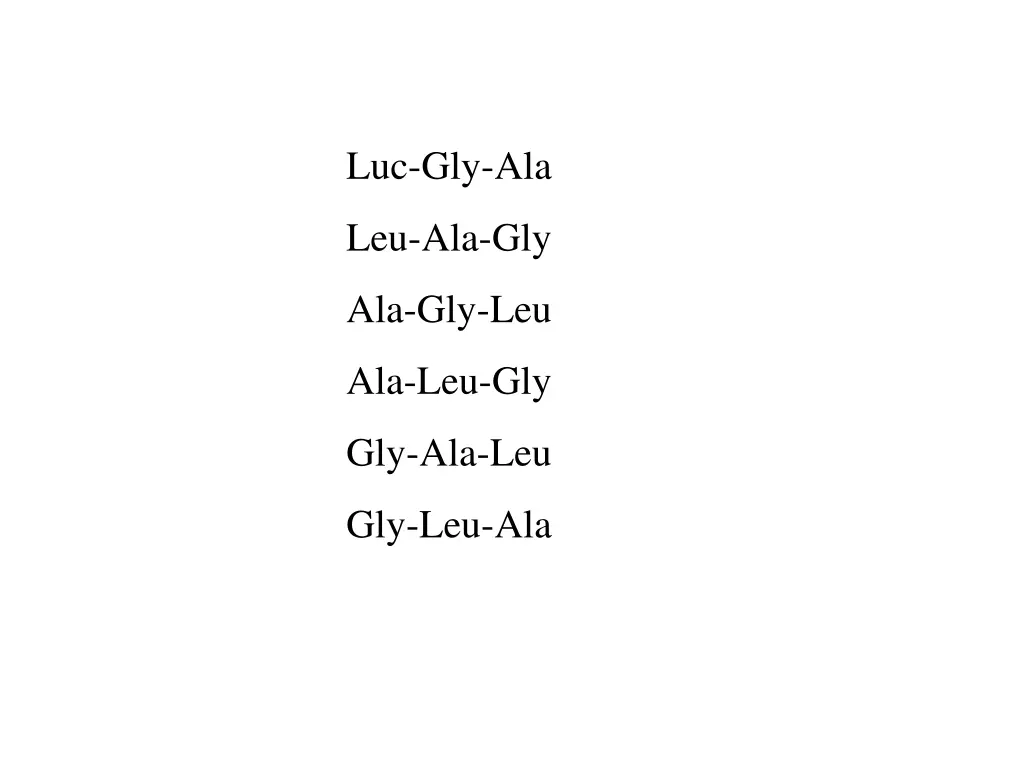 luc gly ala