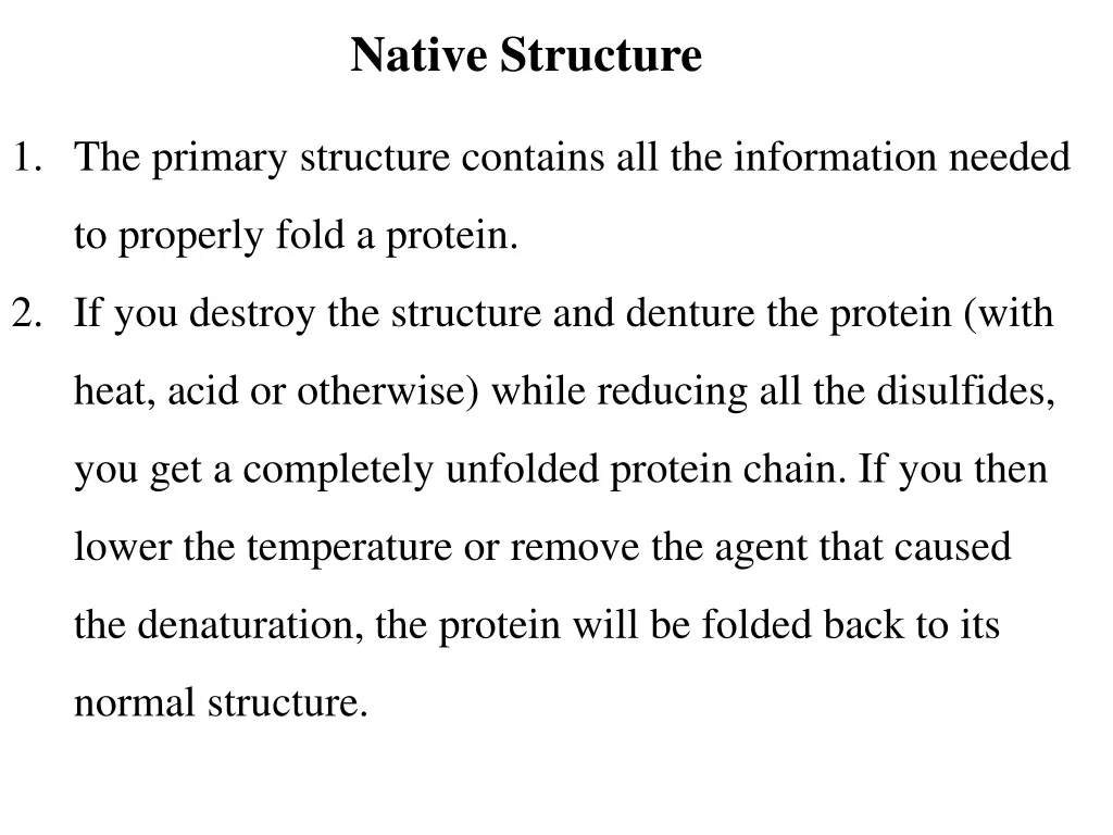 native structure