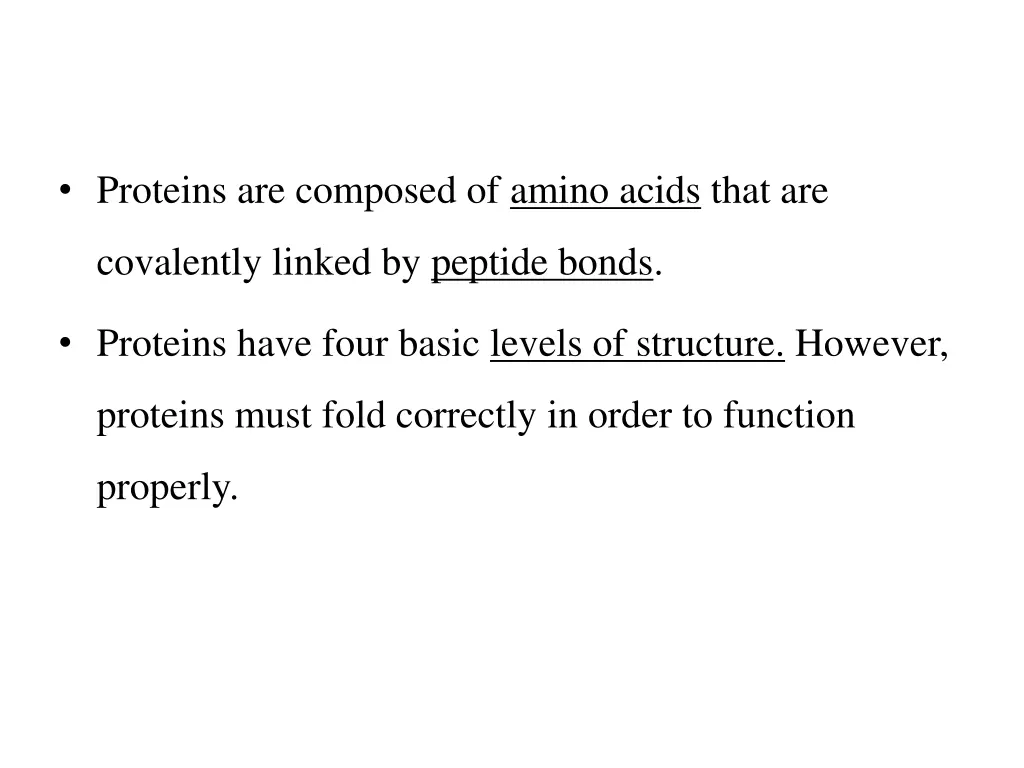 proteins are composed of amino acids that are