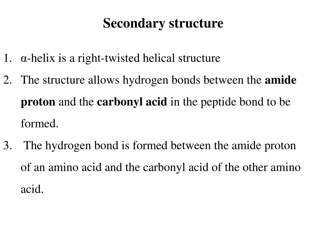 secondary structure