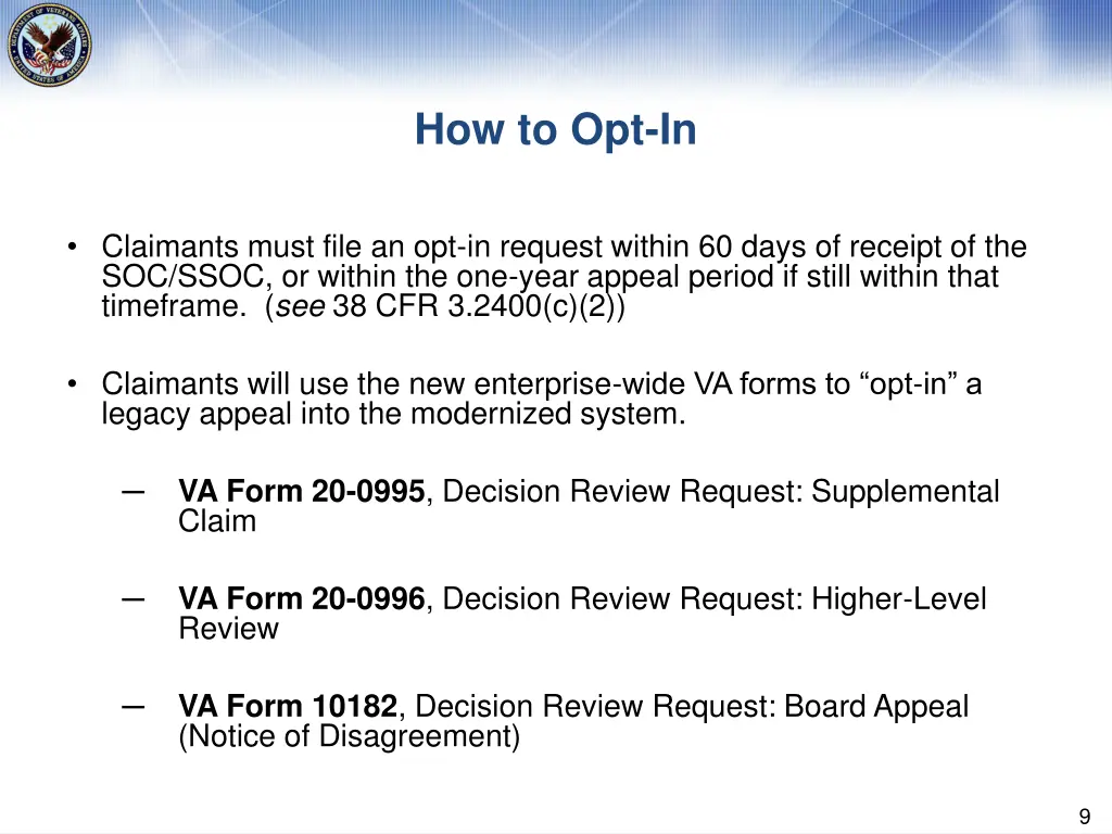 how to opt in