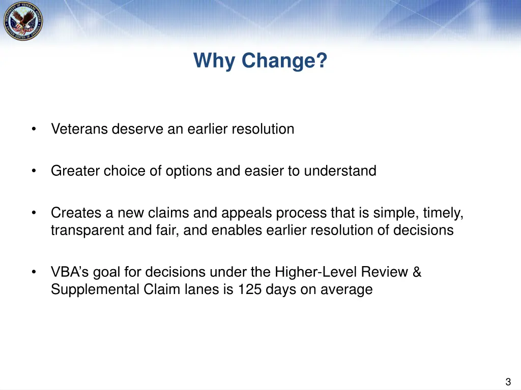 why change