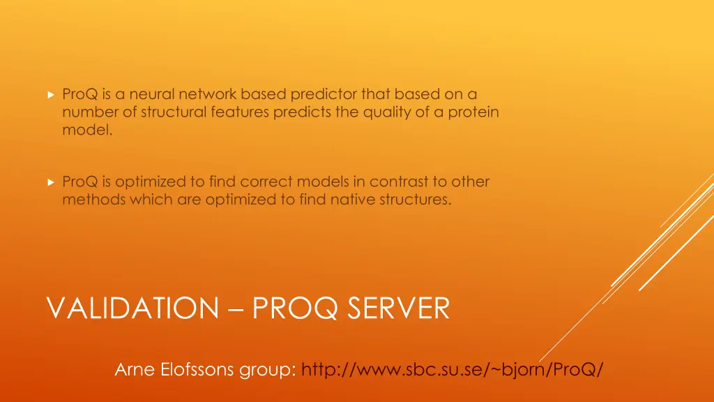 proq is a neural network based predictor that