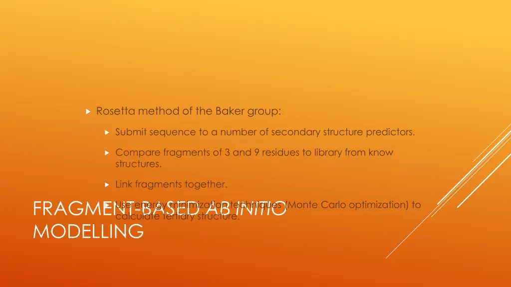 rosetta method of the baker group