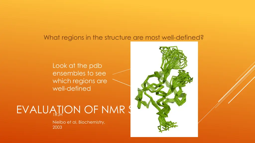 what regions in the structure are most well