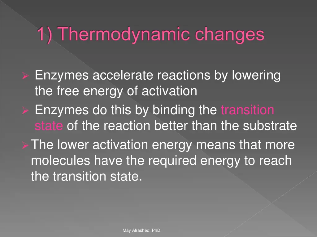 1 thermodynamic changes