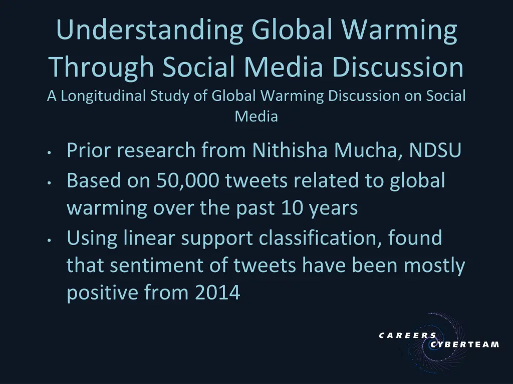 understanding global warming through social media