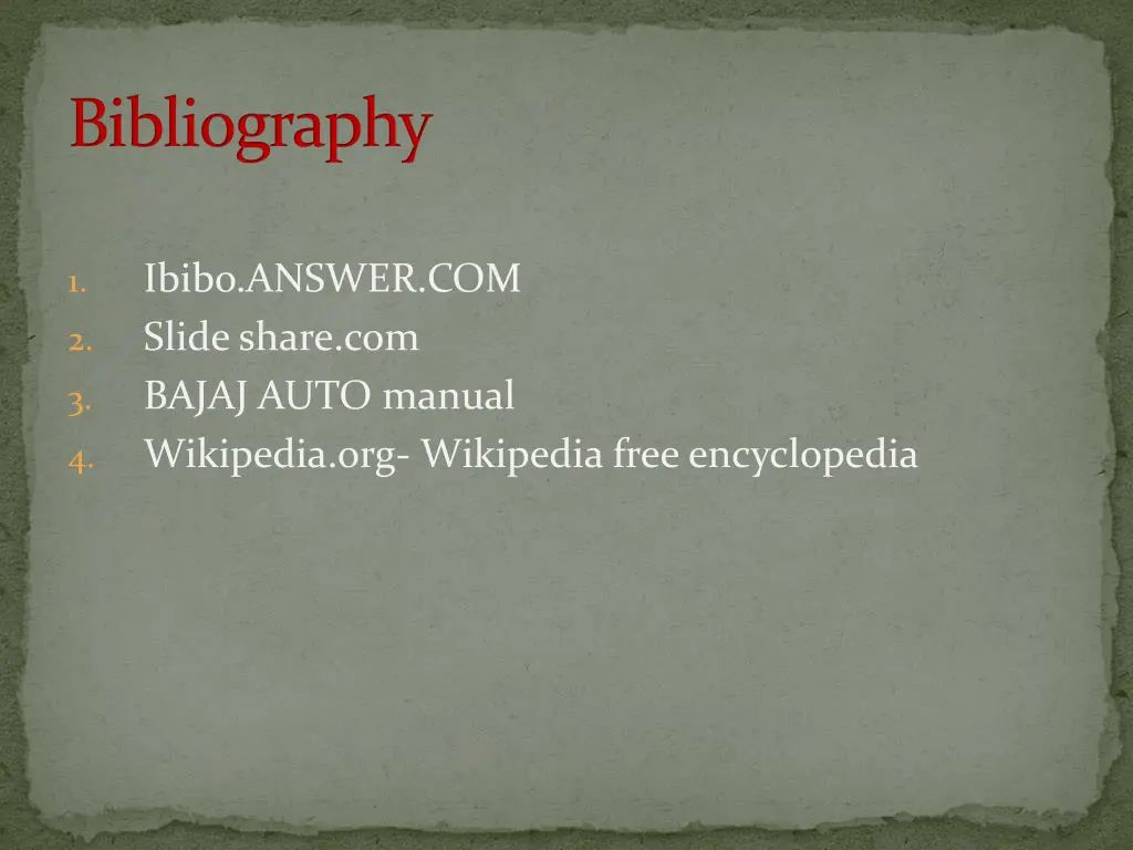 bibliography