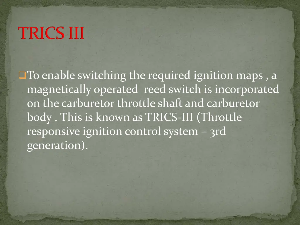 trics iii